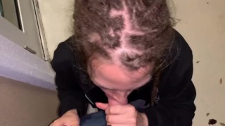 She asked for a public hookup and sucked my cock in her parking lot