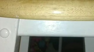 Wife Rides Dildo in Front of Husband