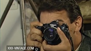 Vintage photoshoot ends up in hot sex