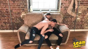 Sean Cody - Jake Surf & Marco Braid Undress Each Other As They Kiss & Suck Each Other's Big Cocks