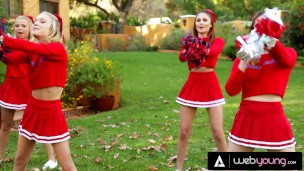 Ariana Marie Bangs Her Rude Cheerleader Team Captain With Dakota Skye And Their New Addition