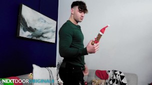 NextDoorStudios - Sexy Elf Brandon Anderson Tricks Roommie into Fucking Him