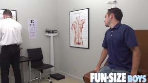 FunSizeBoys - Tiny bottom patient takes two giant cocks at doctor’s office