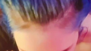 POV — Goth Girlfriend Lovingly Drools on Your Cock