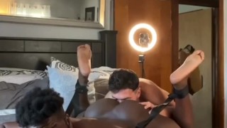 Submissive Bubble Butt Jock Gets Strapped Up & Fucked Deep & Hard
