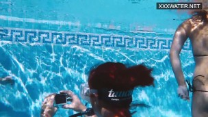 Girls underwater having hardcore sex with Polina Rucheyok