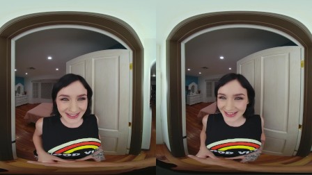 Risky Fuck With Rosalyn Sphinx While Her Parents Are In Other Room VR Porn
