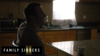 Family Sinners - Chad Alva Makes His Step Sister Evelyn Claire Make Out With Him Again