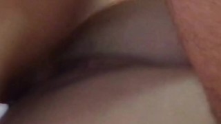 Fucking balls deep with big dick and wet pussy sounds during missionary POV - Latinos Puercos