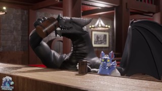 Spiked drink - Artherion hyper feral dragon growth animation