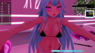 Vtuber mete hasta lo más profundo su dildo para gemir y gritar 🔥 | Pulpi_Ara Chaturbate 05/02/22