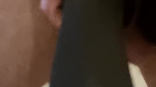 Footjob and cum on nylon 