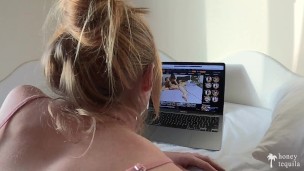 I caught my hot stepsis watching porn so I fucked her tight ass - Honey Tequila