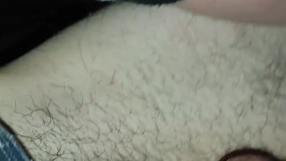 Fast little cum in the car