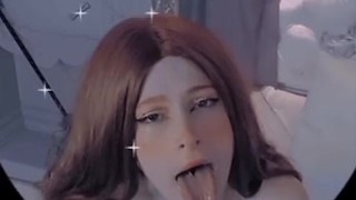 Sucking dick very dirty and with so much spit