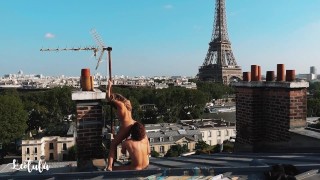 LeoLulu in Paris - Wild public sex with the best view possible! Amateur Couple LeoLulu