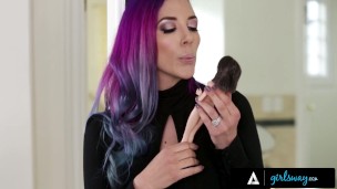GIRLSWAY Stacked Witch With Colored Hair Uses Her Magic To Fuck Hard Angela White