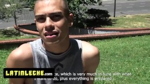 Latin Leche - amateur Young Latino Boy Meets Stranger In The Park And Becomes His New Sex Toy