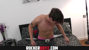 Rocker Boyz - Uncut Cute Emo Twink Cum For Camera