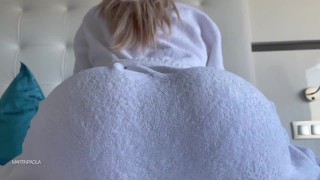 Paola slides back and forth on my fat dick. She just loves doggystyle. Big white ass! MartinPaola!