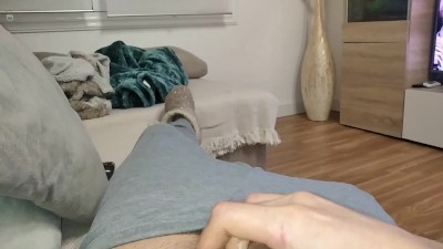 Handsome Boy Cumming Massaging A Big Cock Dipped In Honey