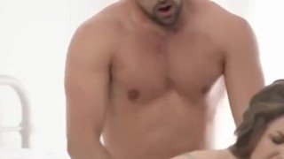 Glamour blonde babe makes her friend to fuck her