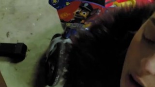 Head queen gagging until she gets the prize