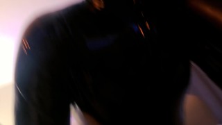 POV Hot amateur latex and leather sex