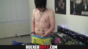 Rocker Boyz - Crazy Rocker Twink Rubs His Fat Cock