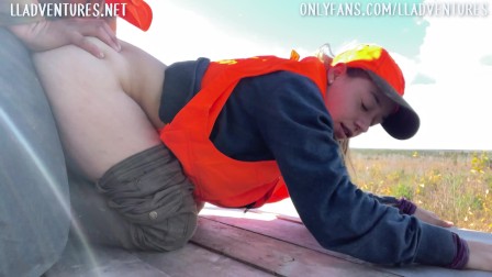 Sexy teen Slut Needs Dick In Treestand - Outdoors Public
