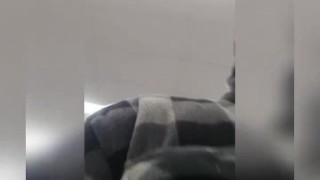 Jerking Off Standing on the toilet at Walmart