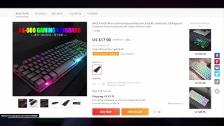 17$ Aliexpress Mechanical Feel Keyboard!