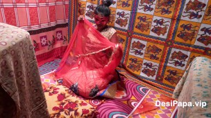 Hot indian bhabhi fucked very rough sex in sari by devar