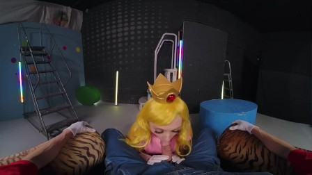 VR Conk Fuck Beautiful Princess Peach In Best Super Mario XXX Parody VR Porn