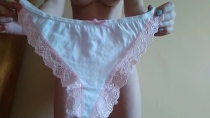 I got this SEXY Set from a Fan - GIFT Panty try Part 13