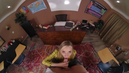 VR Conk Final Test Before Date - Fuck Your Hot Blonde College Friend Haley Reed XXX Parody VR Porn
