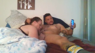 White girl sucking dick hard and loud