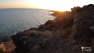 HOT TINDER TEEN sucks my cock on the FIRST DATE and I THROATPIE her! Super risky outdoor blowjob!