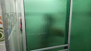 Arazá fucking in the farm shower