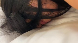 Spanking my Ass when Im Bondages and All Magic Wand inside my Pussy Full in Premium