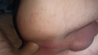 Sissy Femboy gives a hard fuck to his narrow hole for fucking in a huge hole!