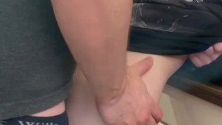Daddy fucks his femboy twink in the kitchen