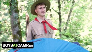 Boys At Camp - Scout Boy Seduces Scout Master By Showing Him His Throbbing Hard Shaft