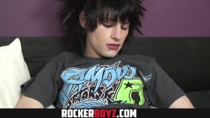 Rocker Boyz - Crazy Hair Emo Twink Wanks His Dick