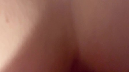 big ass girlfriend gets creampie - Doggystyle first person view POV
