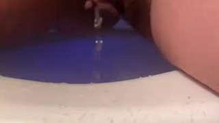 Petite Blonde Peeing