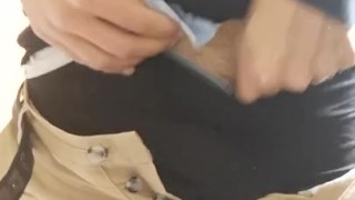 Pissing into the bathroom sink