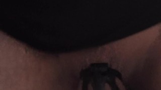 Chastity Anal Dildo Riding In Bed #6