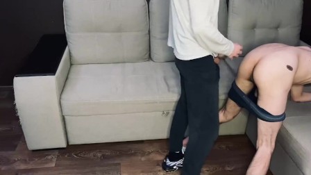 Stud hard fucked a pretty gay teen bareback in Nike sneakers