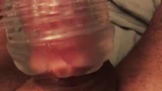 FeetingMe Compilation 04 - Foot fisting my man and masturbate with Fleshlight 
